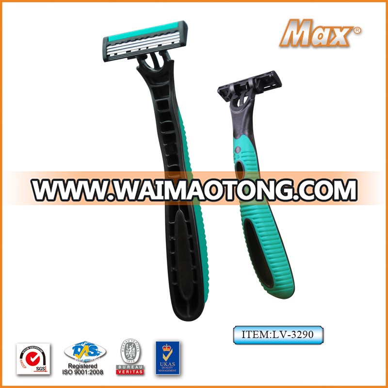 New Good Stainless Steel Triple Blades Disposable Shaving Razor (LV-3290)