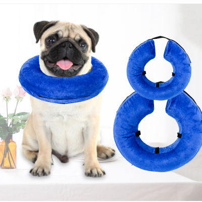 BENCMATE Protective Inflatable Collar for Dogs and Cats - Soft Pet Recovery Collar Does Not Block Vision E-Collar